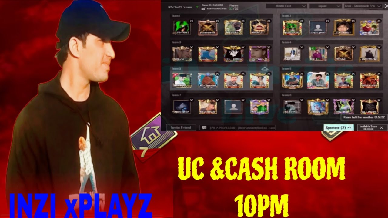 ROYALPASS  GIVE AWAY ROOMS 🫶🥷🏻🇵🇰🔝|UC & CASH ROOM | ROAD TO 2kSUB | INZI X PLAYZ IS LIVE
