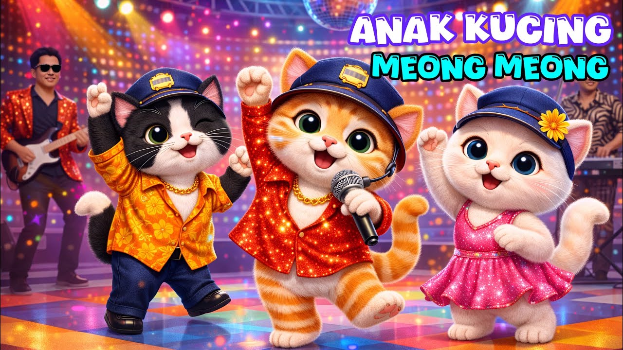 Lagu Anak Anak Kucing Meong.. Meong.. | Kitten Song 