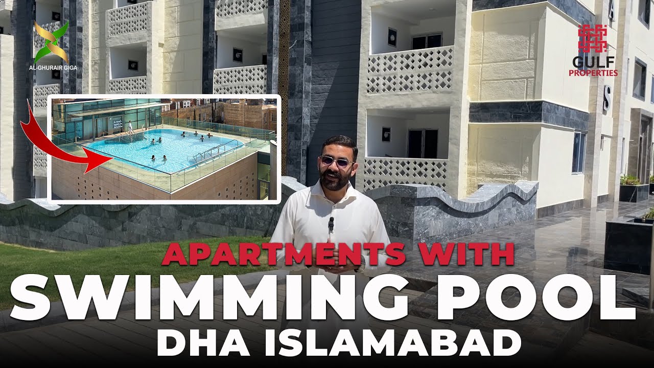 Apartments with swimming pools in DHA Islamabad | Gold Crest Overseas Block 16