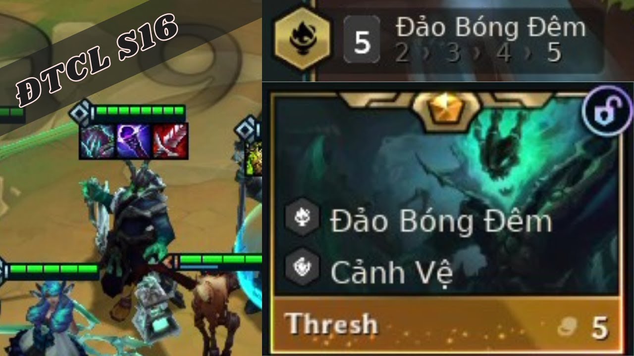 Thresh Đảo Bóng Đêm | ĐTCL mùa 16 | Xếp hạng | LMHT | Full Gameplay