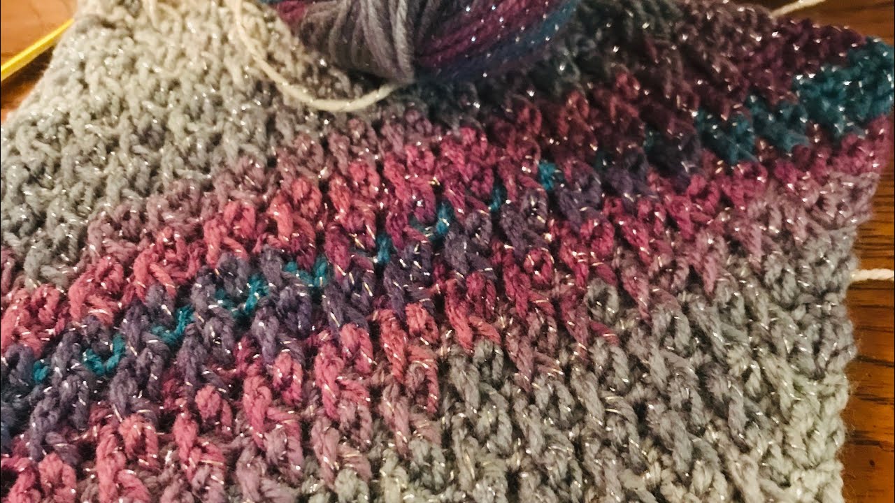 Corner to Corner Alpine Stitch Crochet Tutorial RIGHT HANDED