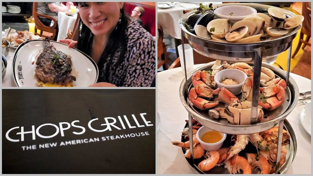 Cruise Ship Specialty Dining (Royal Caribbean Chops Grille Food & Menus)