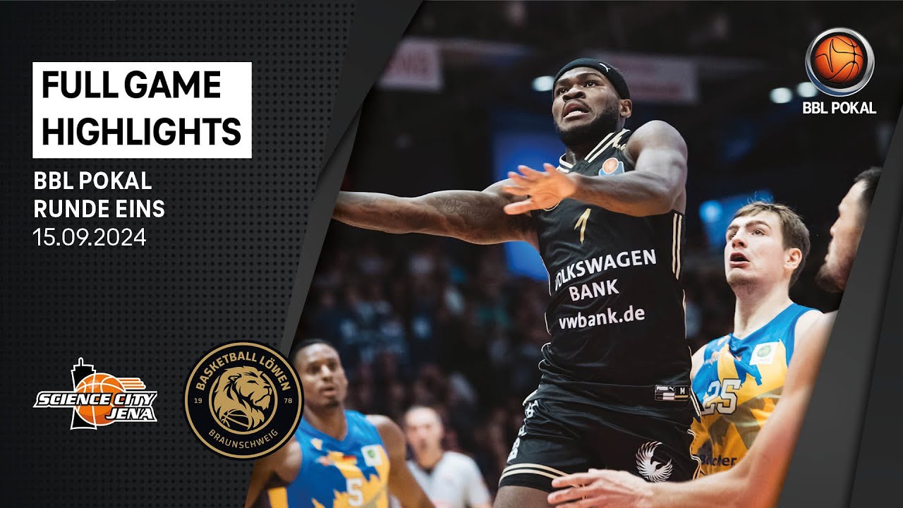 Science City Jena vs. Löwen Braunschweig -  Full Game Highlights - BBL Pokal 1. Runde - 15.09.2024
