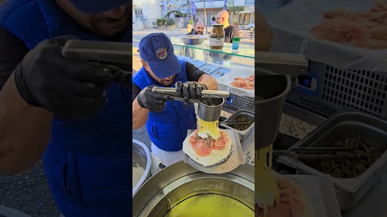 We&rsquo;re in Napoli with @antonio100100streetfoodnapoli and hype man for a traditional fried pizza! 🍕