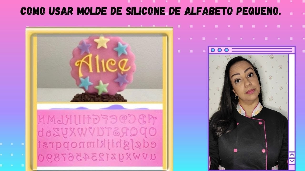 COMO USAR MOLDES DE SILICONE PARA NOMES E NÚMEROS. 