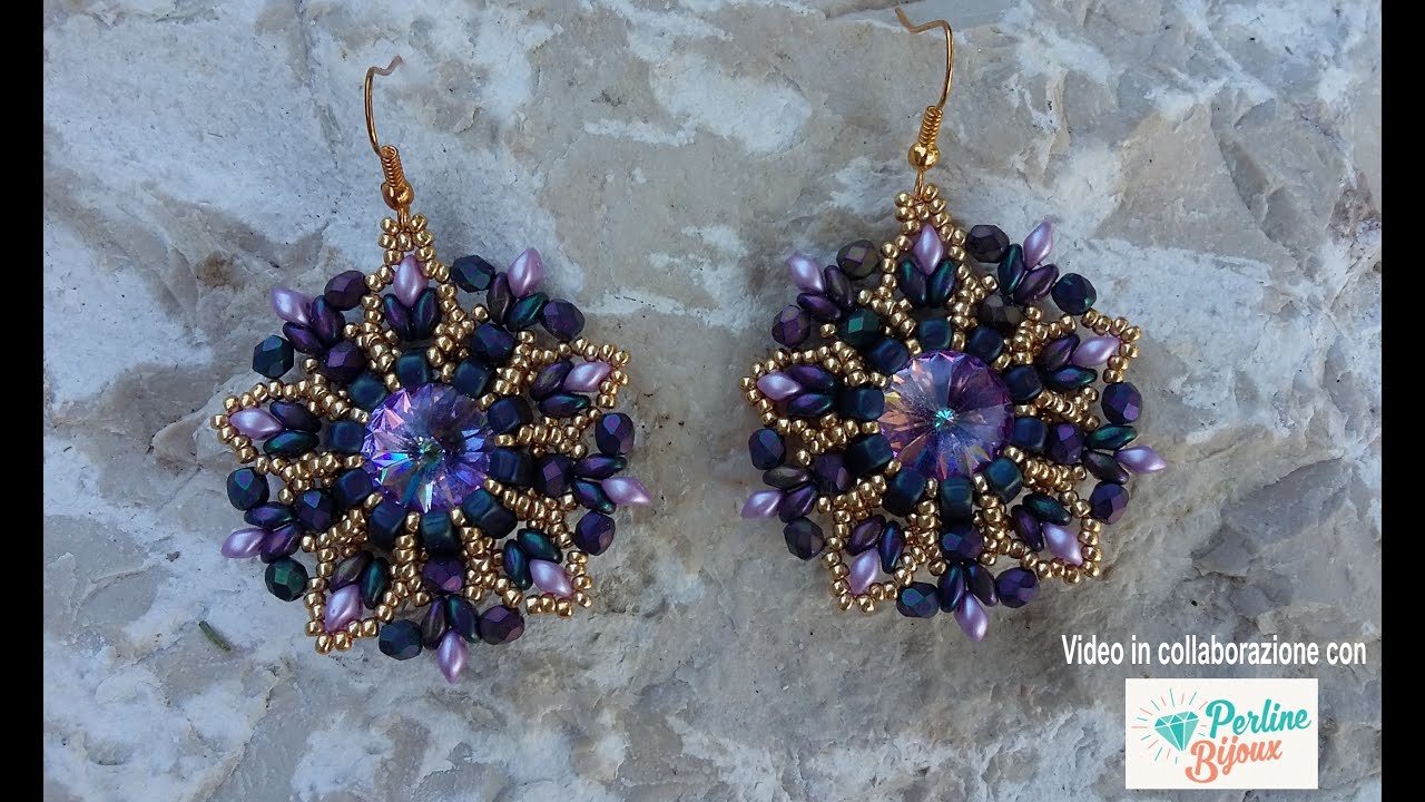 Orecchini Kronos Collaborazione con Perlinebijoux con Bricks (DIY - Kronos Earrings)