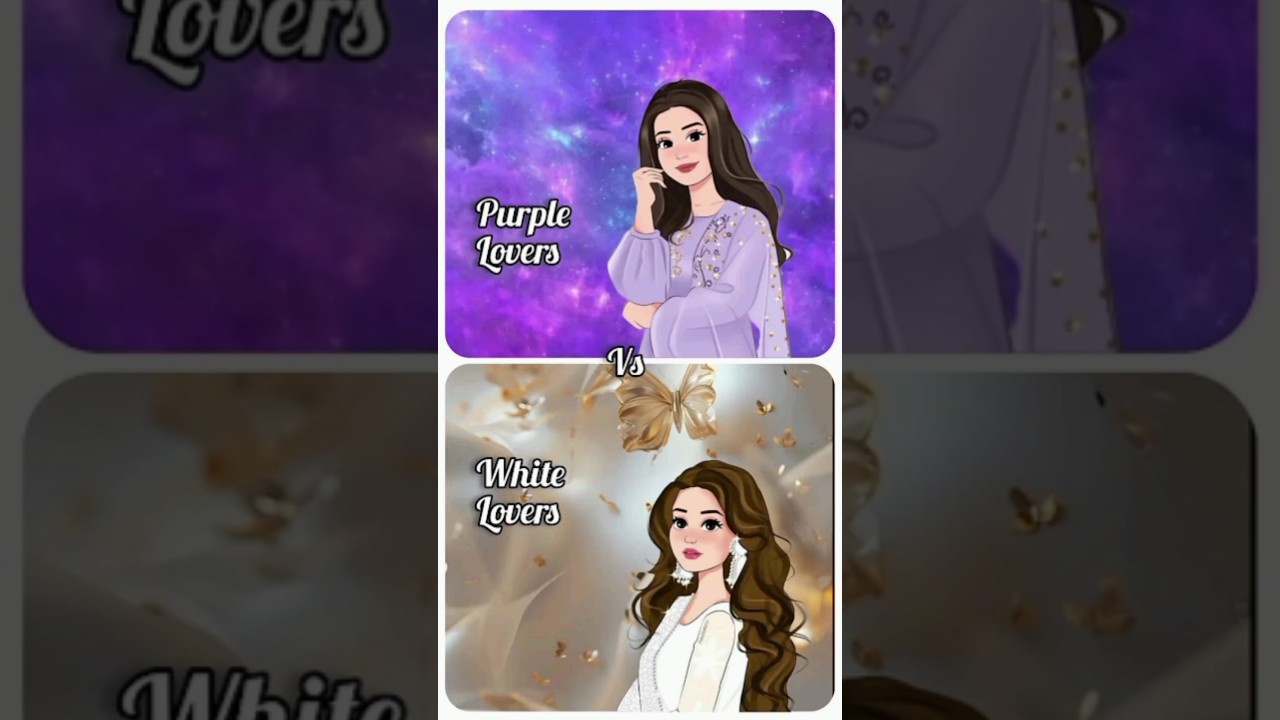 Purple Lovers 💜 Vs White Lovers 🤍 #choose #favourite #color #music