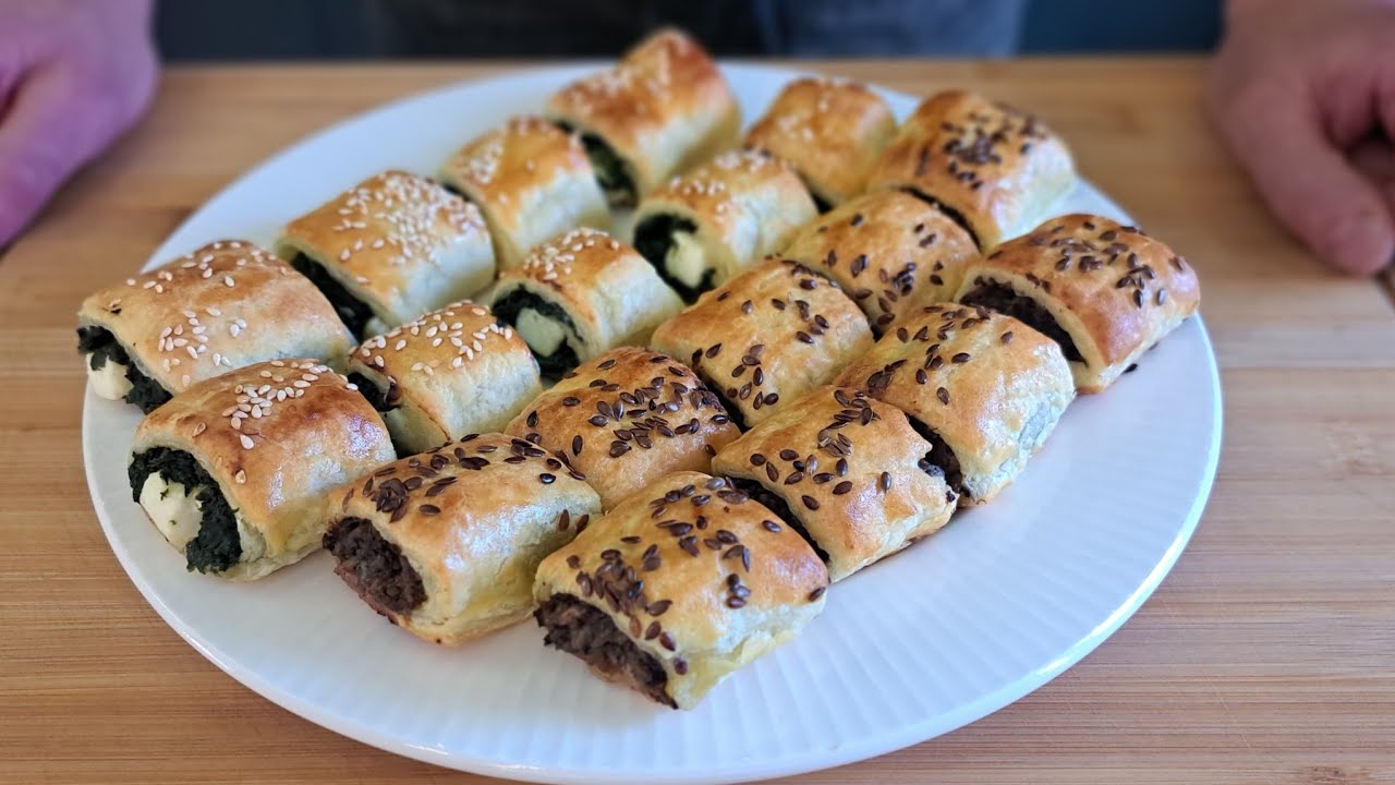 Super przekąska  na wielkanocny stół! Paszteciki w dwóch wariantach! Szybko i smacznie!
