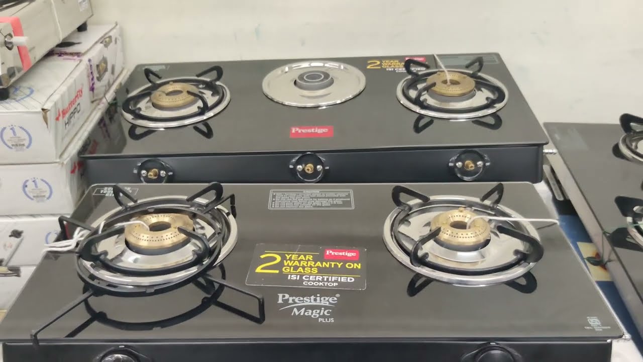 Prestige 2 Burner Gas Stove Price | Magic Plus Glass Model | Dmart Deal