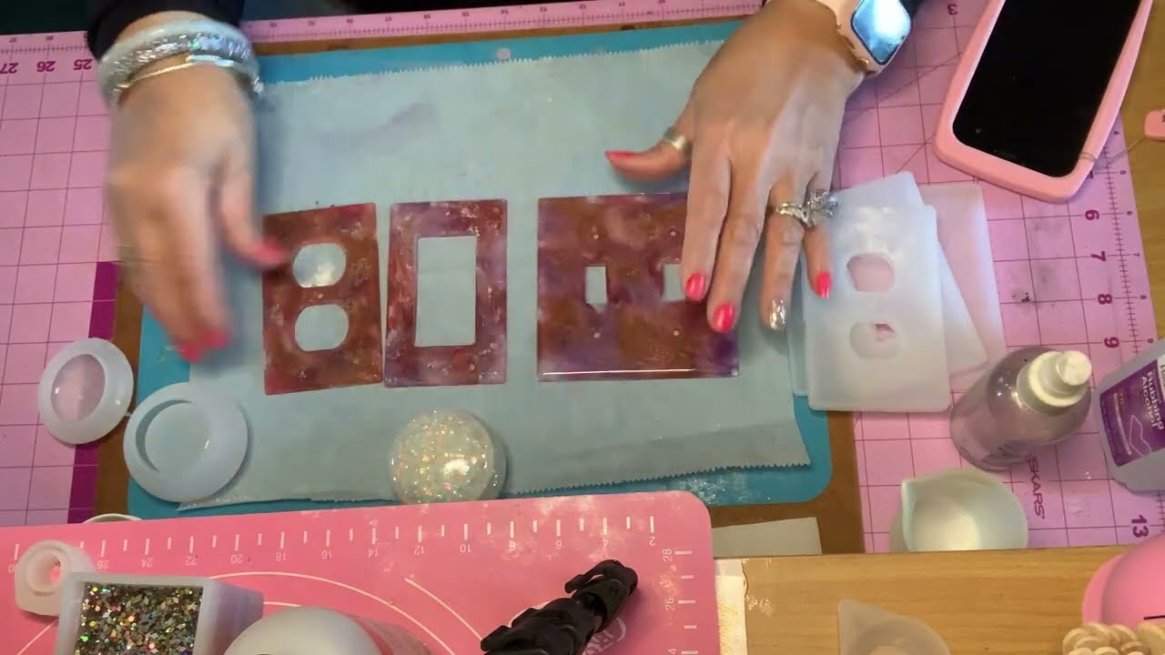 how to make outlet covers with resin