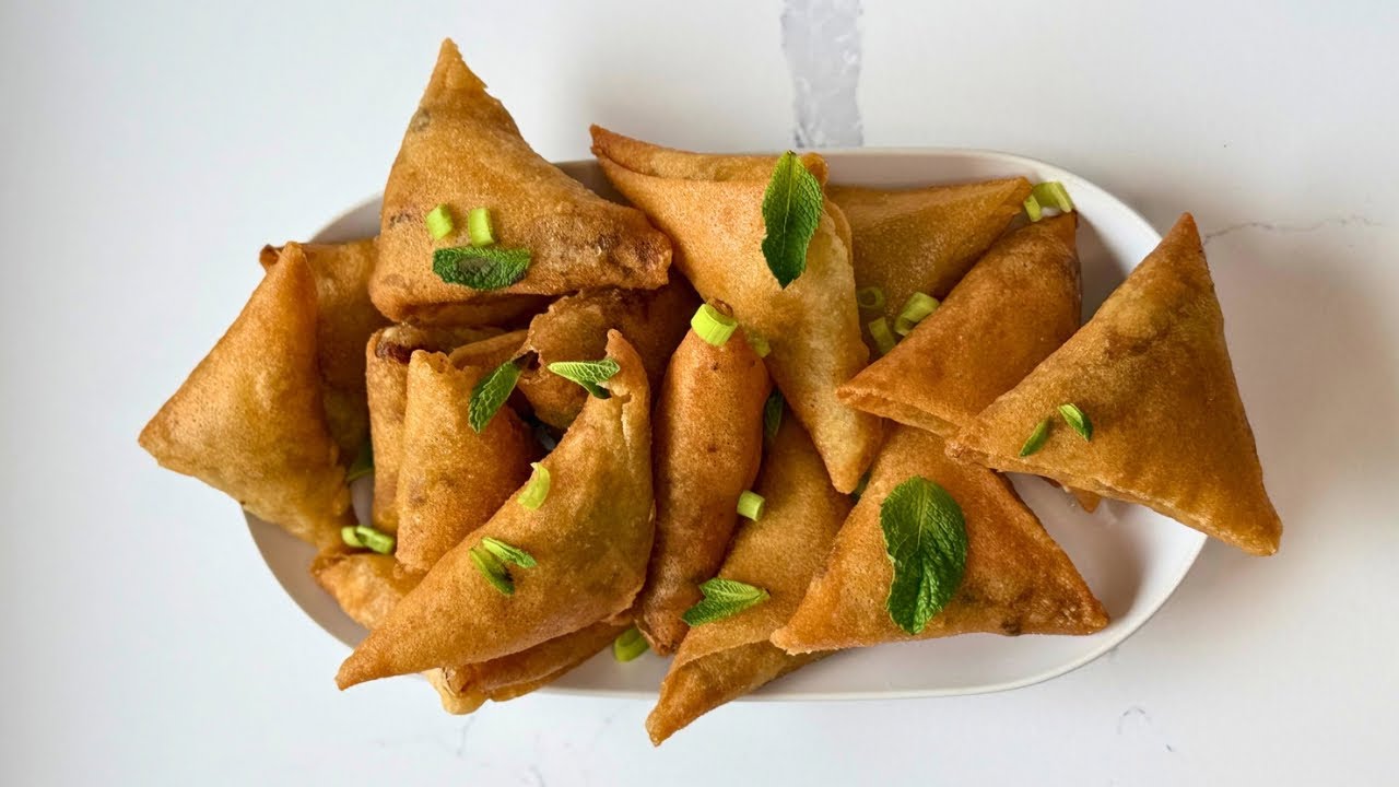 Délicieuse recette de Samoussa à la viande hachée légumes frais | Hyper croustillant facile à faire