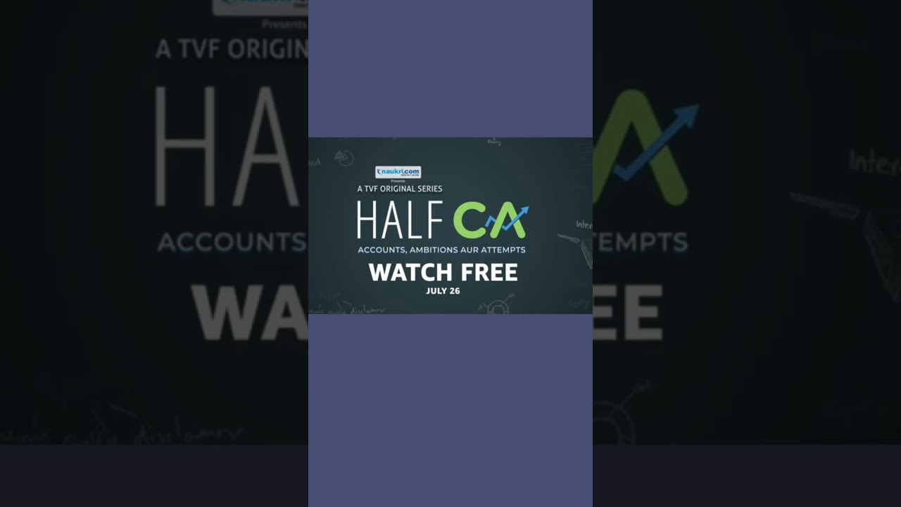 Half CA - Trailer#newwebseries2023#trailerreview #amazominitv#tvf #26july2023