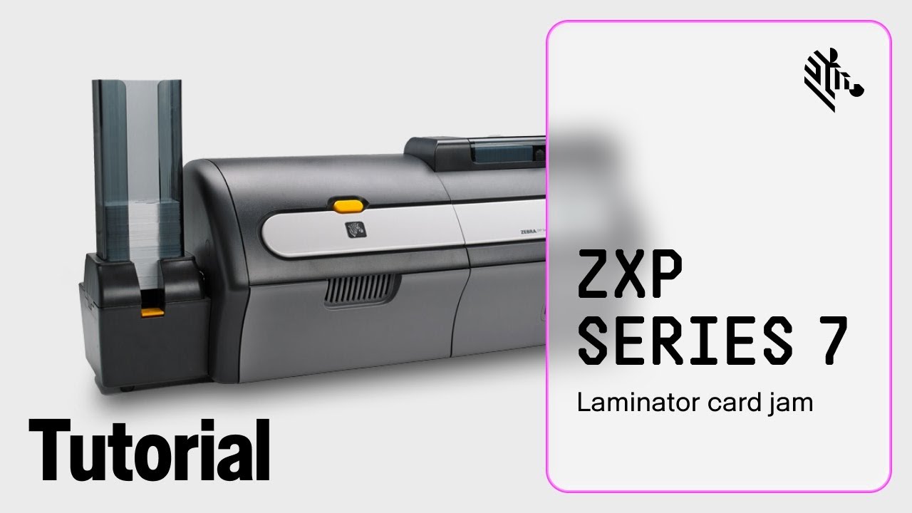 Zebra ZXP Series 7 How-To: Clear a Laminator Card Jam