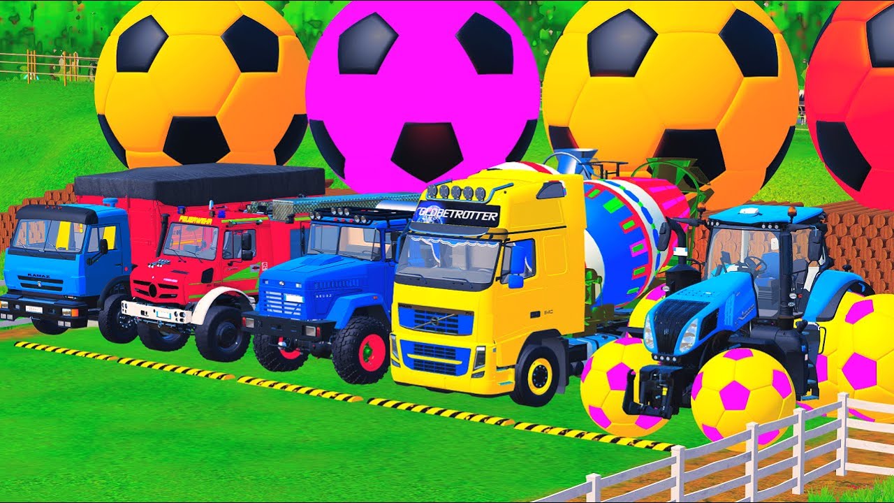 FS22 - Wheels on the bus, Wheels on the Police Car, Carro da Polícia, Fire Truck, Monster Truck