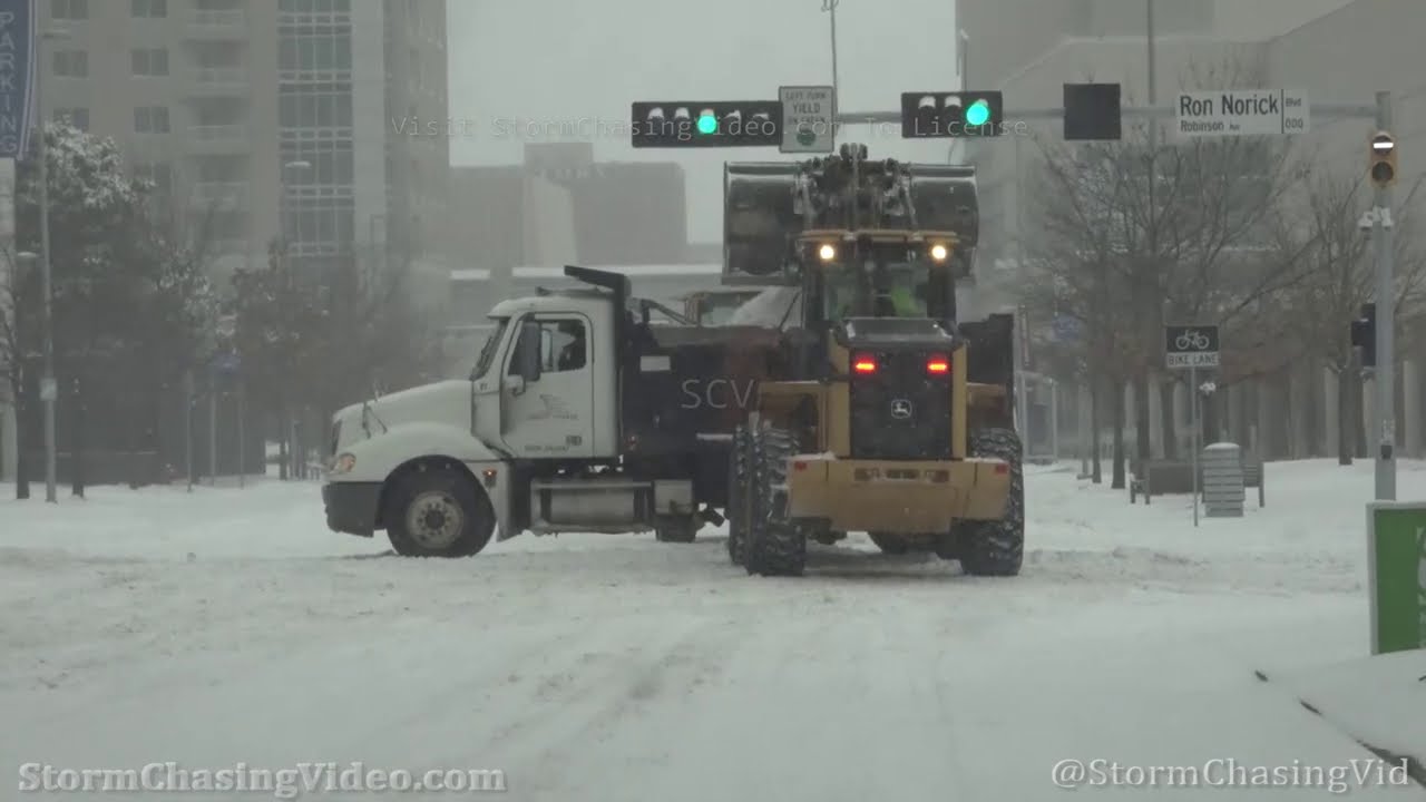 Major Winter Storm Hits Oklahoma City, OK - 2/14/2021