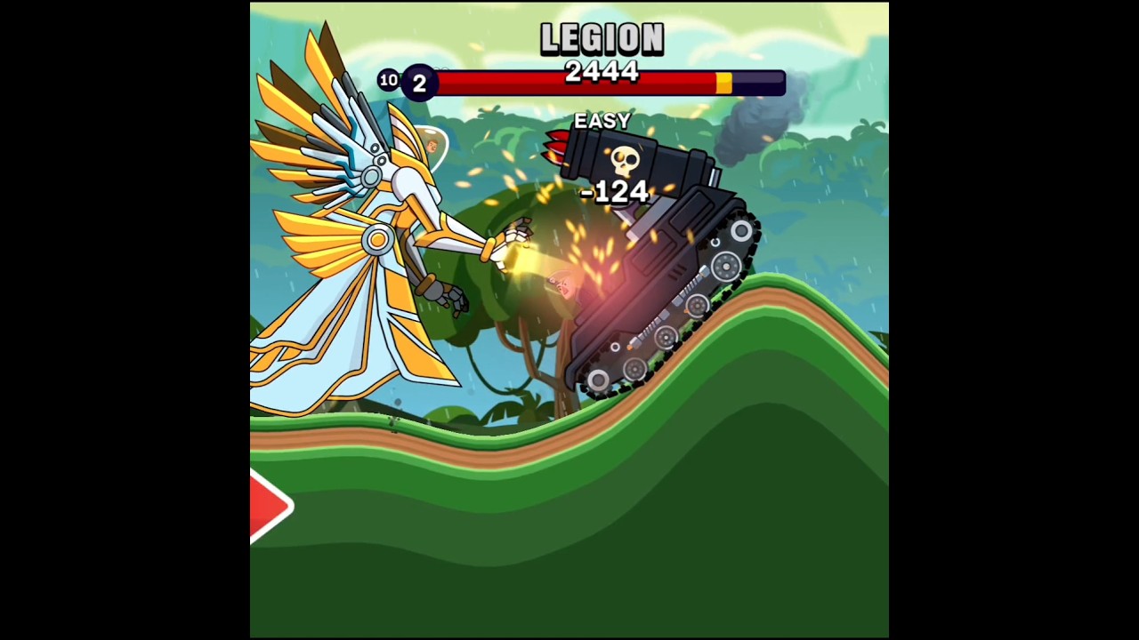 NEW TANK VALKYRIE VS BOSS LEGION HILLS OF STEEL #hills