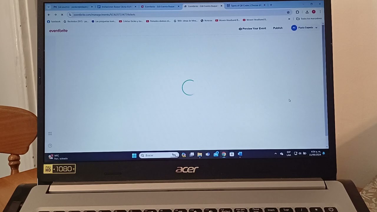 Vídeo paso a paso crear evento en eventbrite