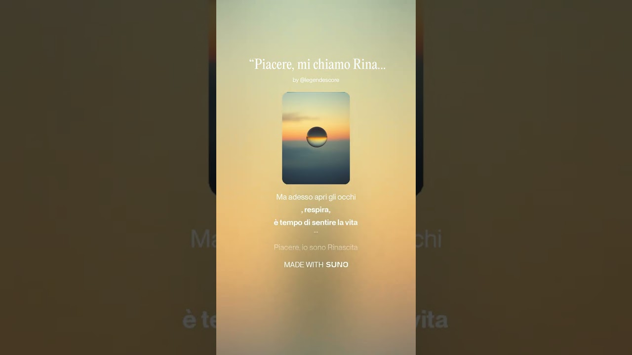 “Piacere, mi chiamo Rinascita