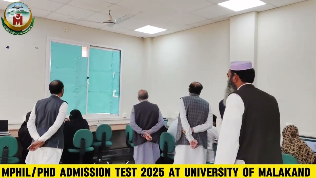 Visit of VC UoM Prof Dr Rashid Ahmad & Director Admissions to Oversee MPhil/PhD Admission Test, 2025