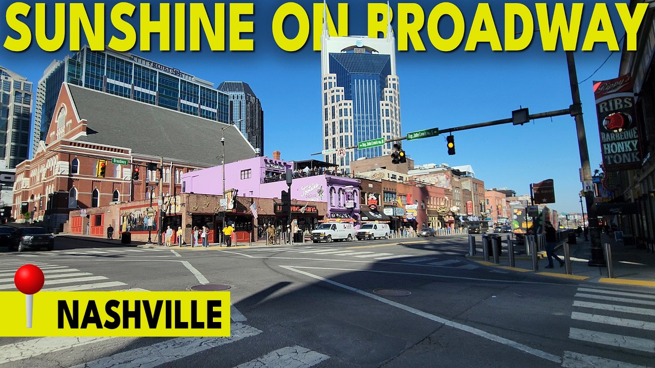 Nashville Monday Afternoon Walk • Spring Preview, Open Windows • Gorgeous Day On Broadway
