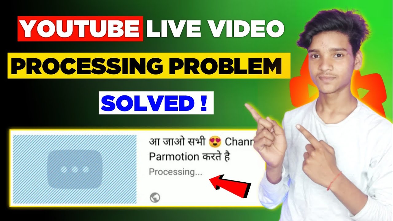 Youtube Live Stream Video Processing Problem Solved | Live Stream Video Not Upload On Youtube