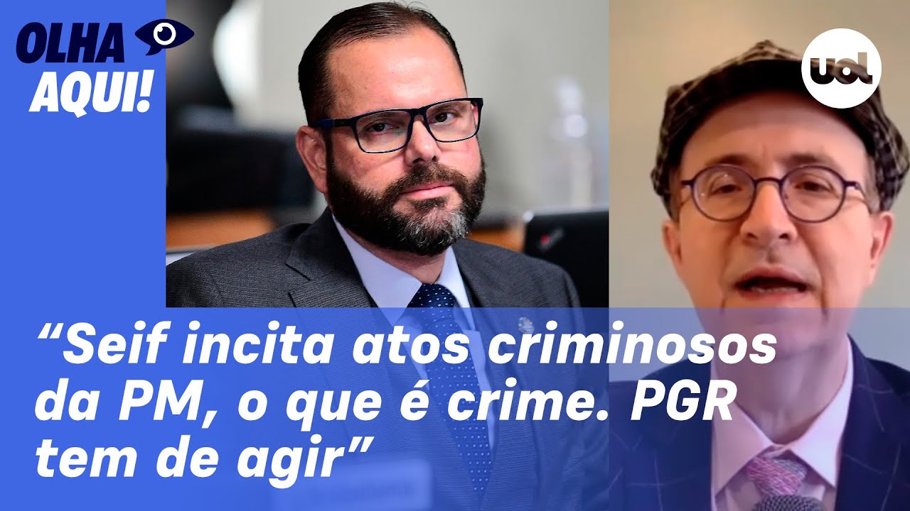 Reinaldo: Jorge Seif incita atos criminosos da PM, o que é crime. PGR tem de agir