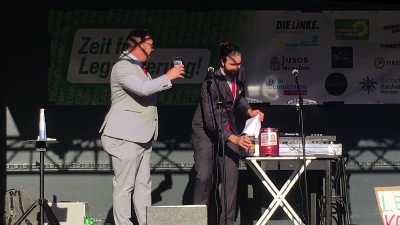 Oliver Skerlec (Die PARTEI) | &bdquo;Zeit f&uuml;r Legalisierung&ldquo; Demo M&uuml;nchen 2021