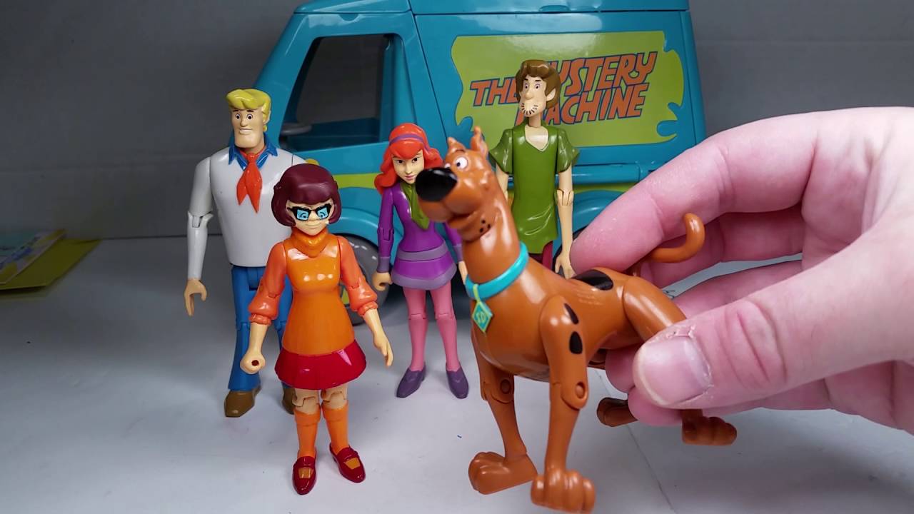 SCOOBY-DOO, ALL 9 FIGURES + MYSTERY MACHINE!  50K VIEWS!!