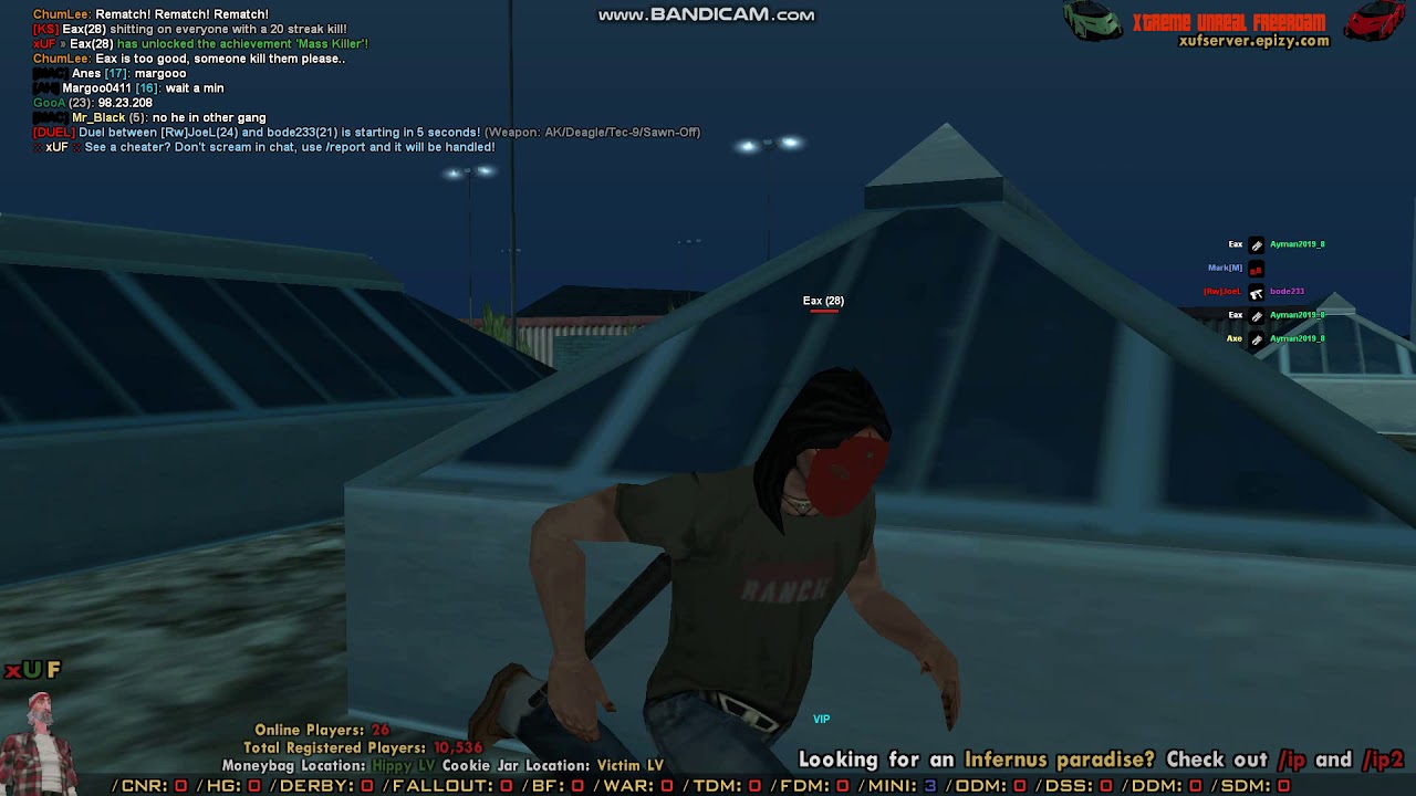 Samp: Extreme unreal freeroam..Infinite health hacker