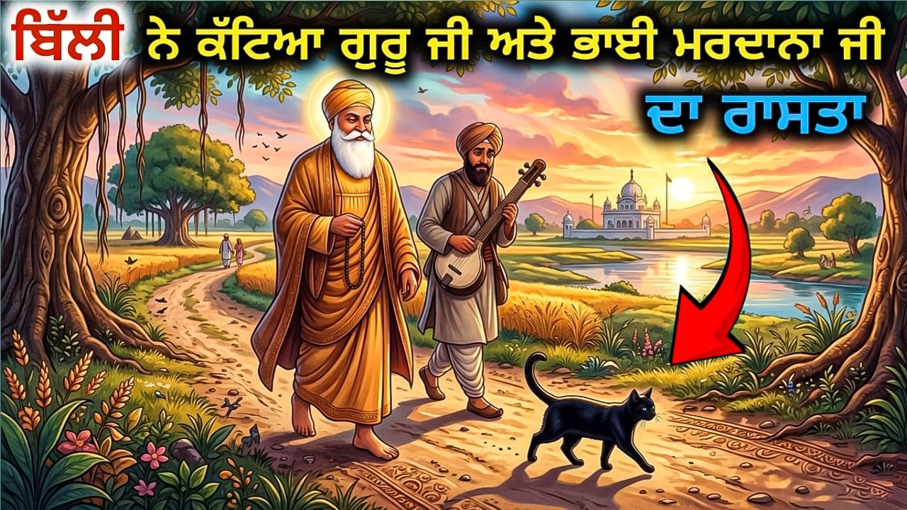 ਜਦੋਂ ਕਾਲੀ ਬਿੱਲੀ ਨੇ ਭਾਈ ਮਰਦਾਨਾ ਜੀ ਦਾ ਰਸਤਾ ਕੱਟ ਦਿਤਾ ਗੁਰੂ ਨਾਨਕ ਦੇਵ ਜੀ ਕਥਾ ਸਾਖੀ Guru Nanak Dev JI Katha