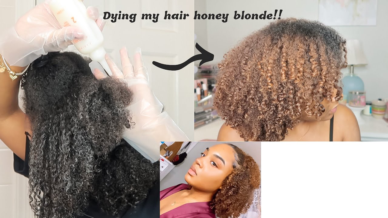 Dying NATURAL HAIR BLONDE For The First Time!!