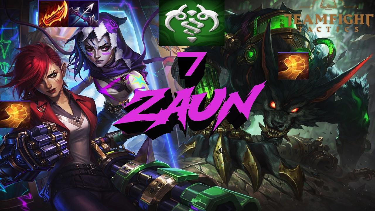 TFT หรรษา #29 [ set16 ] : comp 7 Zaun พลังแห่งการเสพติด  เลือด เกือบ 100
