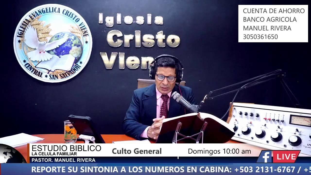 IGLESIA CRISTO VIENE presenta LA CELULA FAMILIAR CON PASTOR MANUEL RIVERA | 28/08/2025