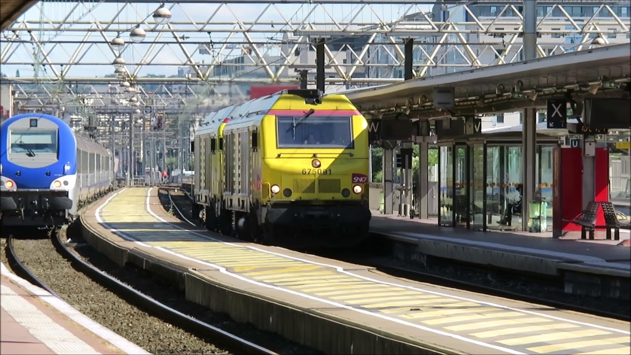 Traffic ferroviaires en gare de Lyon Part Dieu juillet 2016
