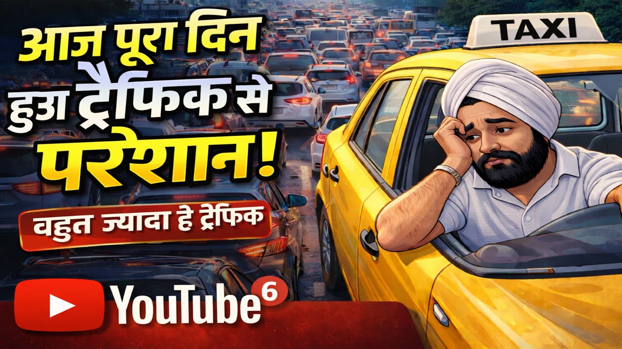 Aaj mila Har Jaga traffic #cab￼ driver#Mumbai cab