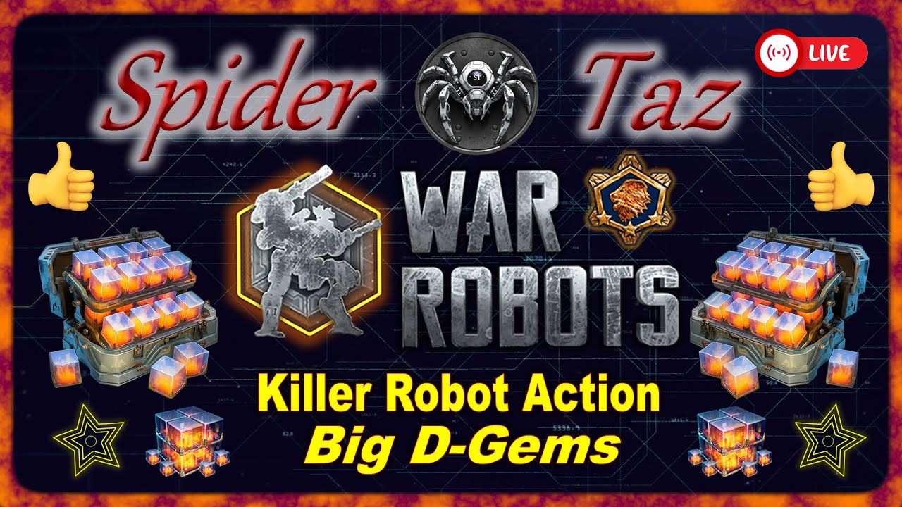🔴 War Robots LIVE 💥 Killer Bot Action 💎 1000+ D‑Gem Giveaway 🎁