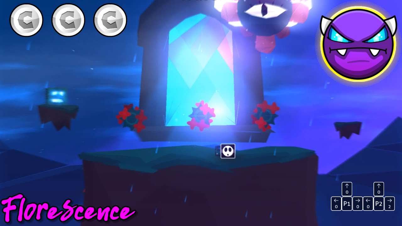 ( All coins ) | Florescence by QuixonicGD | Geometry Dash 2.2