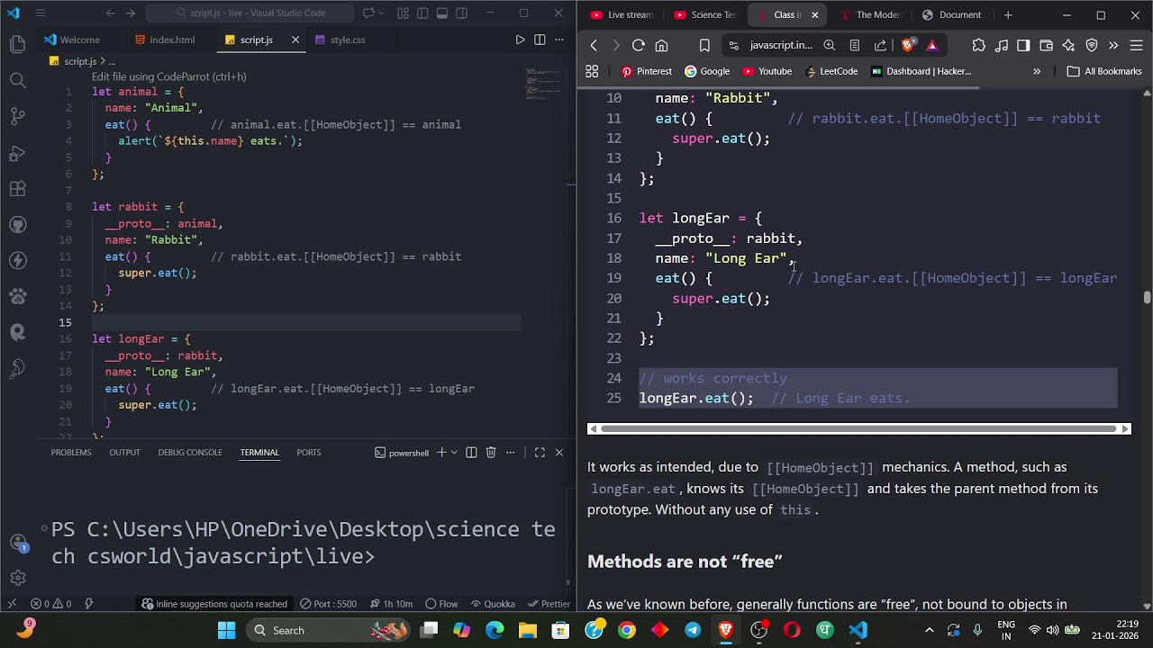 Revising Advance JavaScript– Learn With Me (Live)  | Day 23