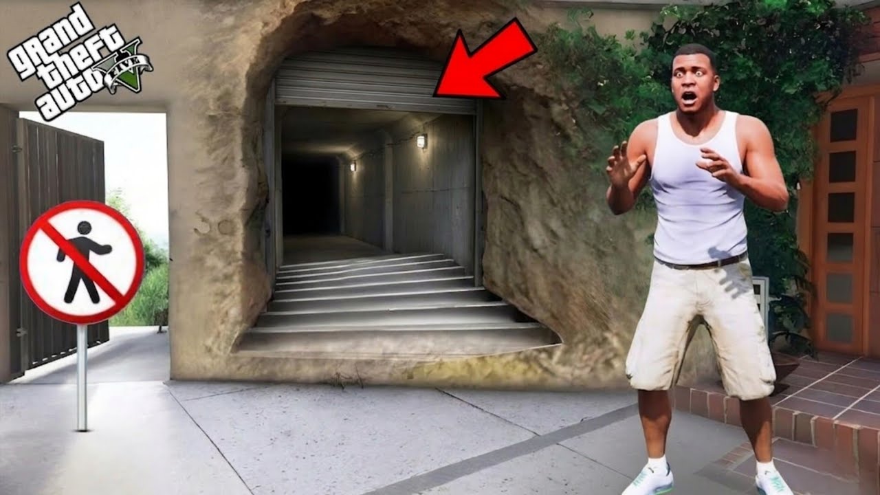 Franklin & Shinchan Found Secret Tunnel Outside Franklin's House | Himawari Died in GTA 5