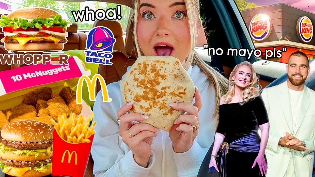 I Ate CELEBRITIES’ FAVORITE FAST FOOD ORDERS For 24 HOURS!