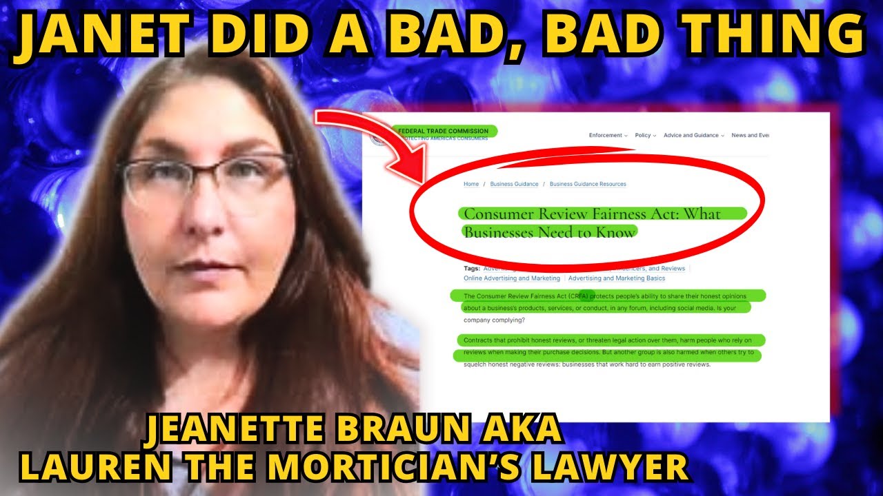 JANET TOLD CLIENTS TO BREAK THE LAW