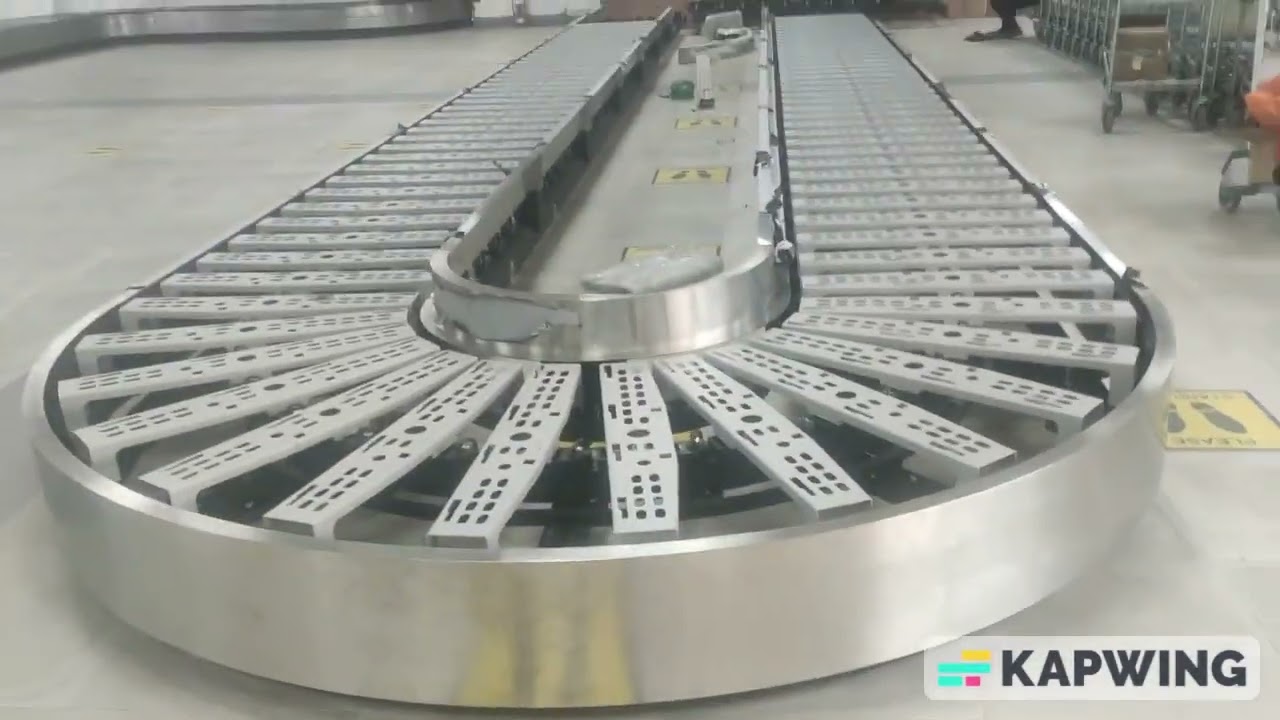 Airport Arrival Baggage Carousel Conveyor System in Bangladesh. Supply and Installation Process