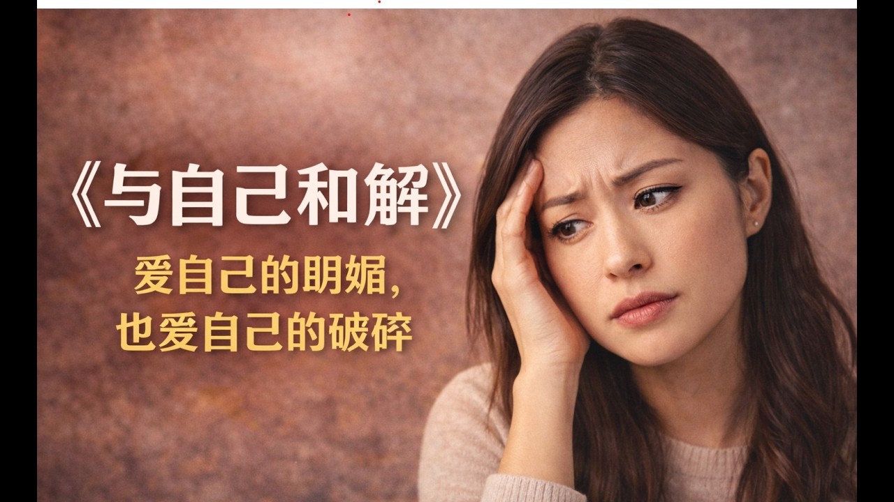 《与自己和解》。放下执念，爱自己的明媚，也爱自己的破碎。#轻松读书 #好书推荐 #好书分享 #书单推荐