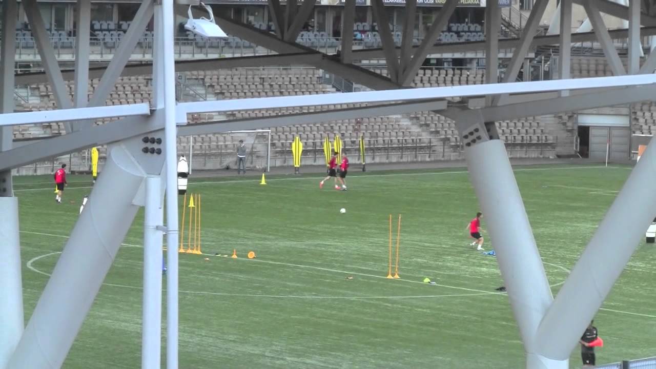 Athletic Bilbao, training session in Helsinki, part two, 29.8.
