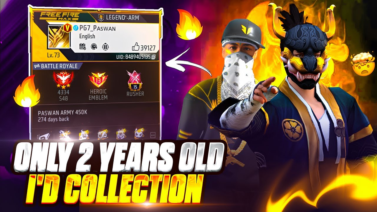 Only 2 Years Old Id Colletion 😱 All Rare All bundle, and elite pass ￼In My Account 🤐 