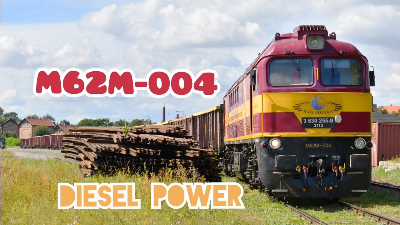 Potęga Challenger'a M62M-004 wpycha węglarki na rozładunek | Gniezno