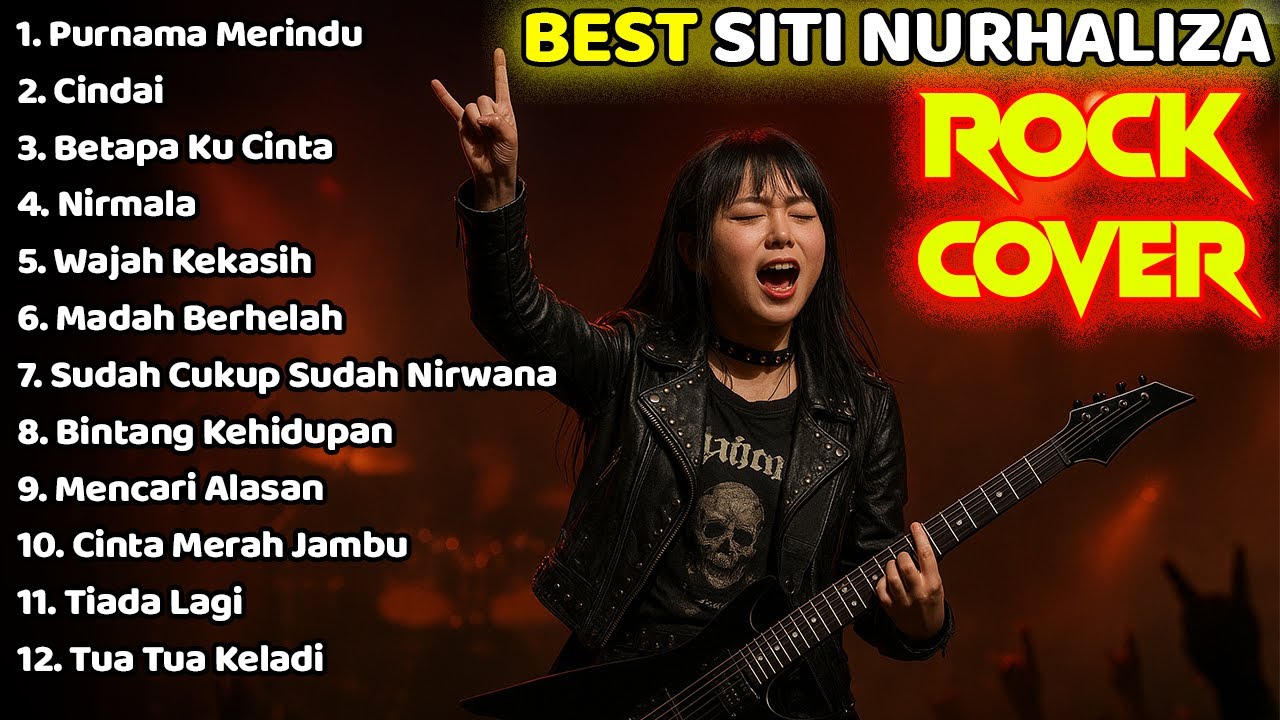 PURNAMA MERINDU - CINDAI - SITI NURHALIZA BEST COVER ROCK VERSION FULL ALBUM 2025