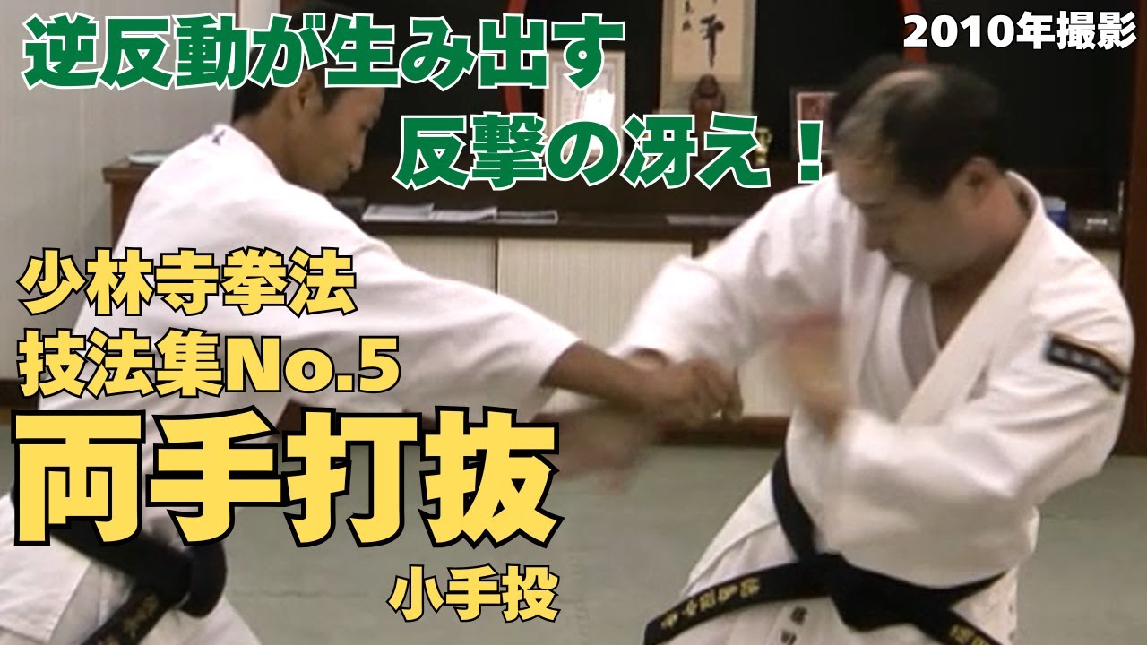 vol.11【少林寺拳法　Shorinji Kempo　徳島】師　藤田武夫先生　技法集　No.5　小手投・両手打抜（柔法・法形・武道・護身術）2010年撮影