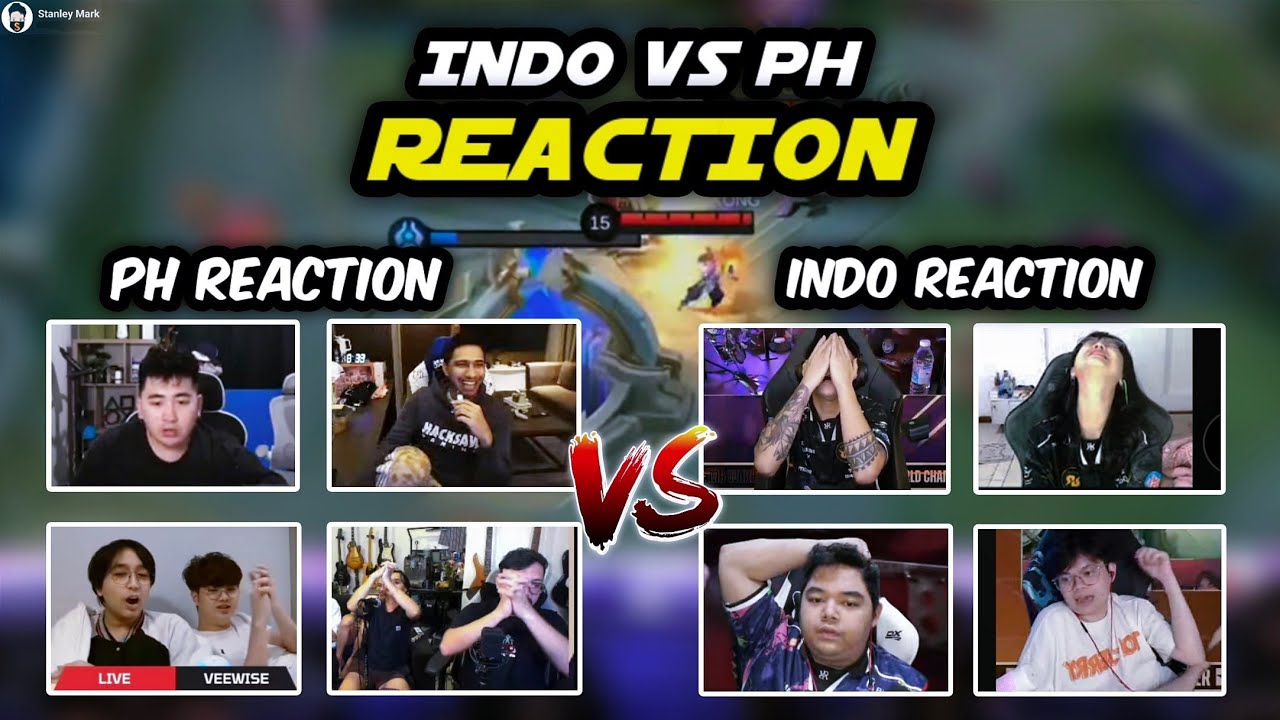 Indo Streamers vs PH Streamers Reaction after Onic PH Beat TLID and Proceeds to M6 Grand Finals! 😮
