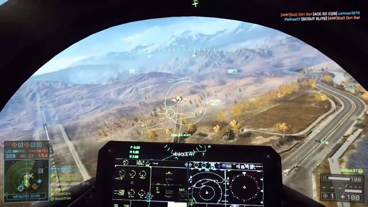 Battlefield 4 Caspian Border 2014 jet gameplay